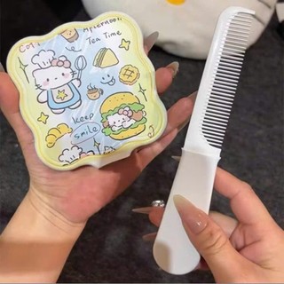 Gương Cầm Tay Siêu Xinh Hello Kitty Kèm Lược