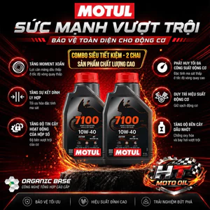 Motul Combo Siêu Tiết Kiệm 2 Chai Dầu Nhớt 7100 10W-40 Chất Lượng Cao Dành Cho Xe Máy