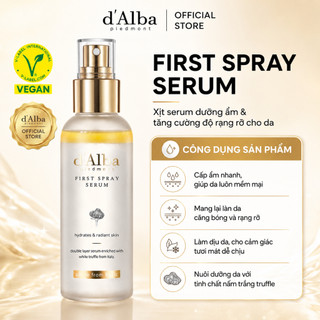 d’Alba First Spray Serum 100ML – Xịt Khoáng Nấm Truffle Trắng, Cấp Ẩm, Căng Bóng Da, Giữ Nền Mịn
