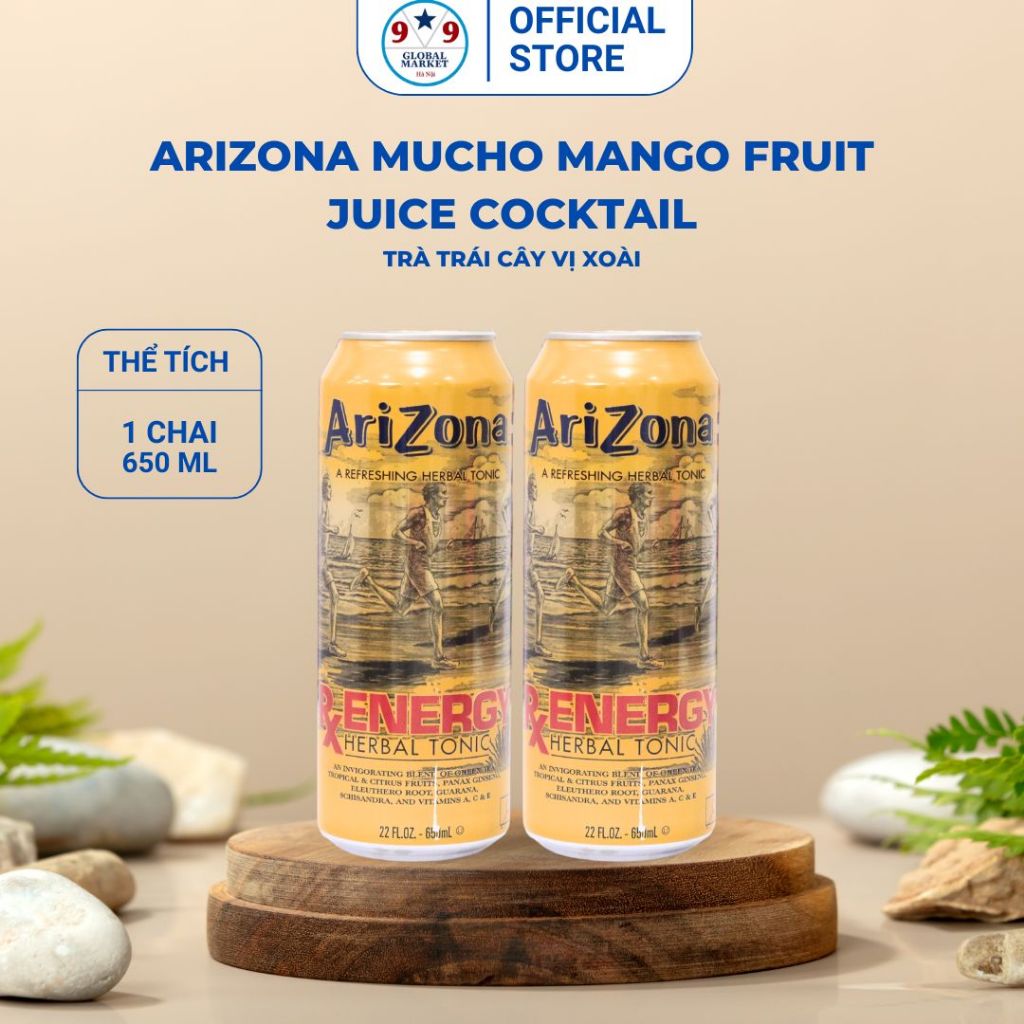 NƯỚC GIẢI KHÁT ARIZONA  650ml -Trà Trái Cây Nhập Khẩu Mỹ - Thơm ngon giải khát