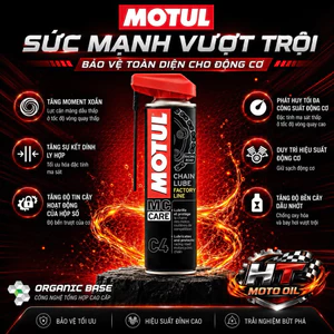 Motul Xịt Sên Xích MC Care C4 - Sản Phẩm Chăm Sóc Xích Moto Chuyên Nghiệp C4 - Lubricates and Protects Chain - Motul