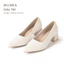 IKUNKA Giày Cao Gót 5cm Nữ Da Mềm, Sandal Quai Ngang Thanh Lịch, Giày Công Sở Style Hàn Quốc