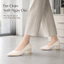 IKUNKA Giày Cao Gót 5cm Nữ Da Mềm, Sandal Quai Ngang Thanh Lịch, Giày Công Sở Style Hàn Quốc