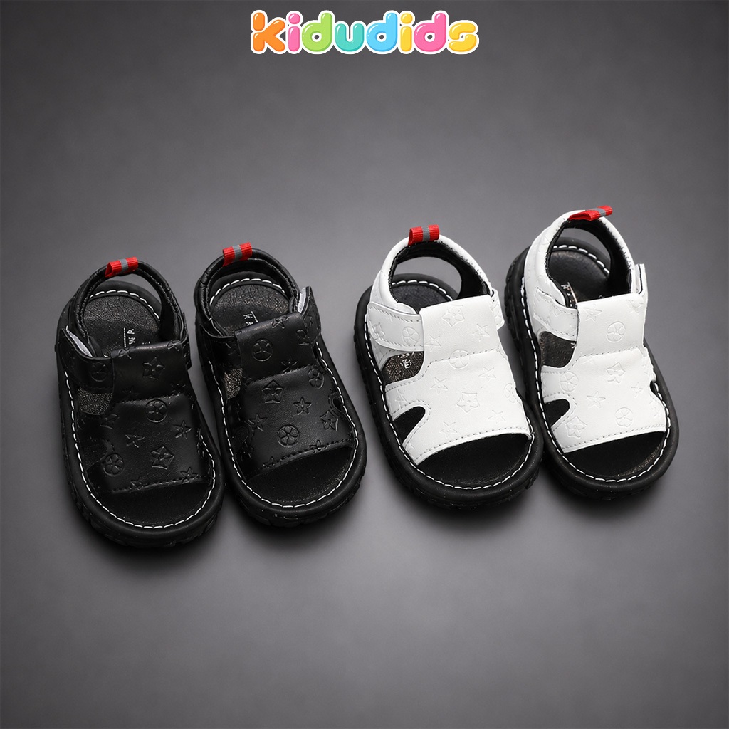 Dép Sandal Bé Trai Tập Đi Kidudids Dép Trẻ Em Tập Đi Hoạ Tiết Cao Cấp Êm Chân Chống Trượt Size 16-20