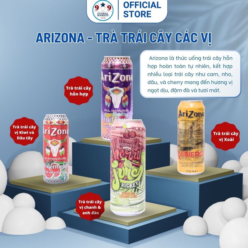 NƯỚC GIẢI KHÁT ARIZONA  650ml -Trà Trái Cây Nhập Khẩu Mỹ - Thơm ngon giải khát