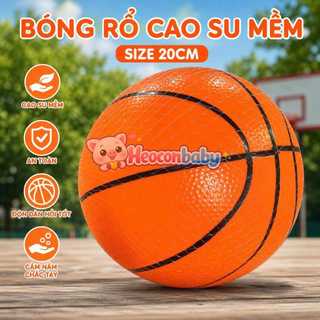 Bóng Rổ Cao Su Size 20cm Cho Bé – Đồ Chơi Vận Động Ngoài Trời Giúp Bé Rèn Luyện Sức Khỏe