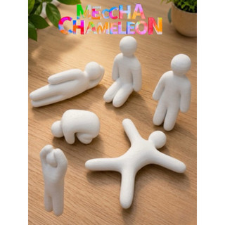 Tượng Mecha Chameleon Đa Tư Thế Trang Trí Bàn Làm Việc, Decor Kệ Sách, Mô Hình Game Trốn Tìm Viral
