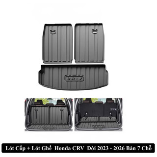 Lót Cốp Honda CRV 2007-2023 Chất Liệu Chống Cháy , Hàng Nội Địa Trung
