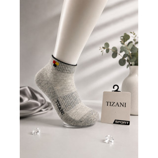 Combo 5 đôi tất nam cổ trung kẻ viền cao cấp TIZANI TC-02