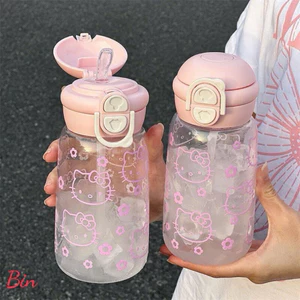 Bình nước hello kitty thiết kế dễ thương dung tích 600ml