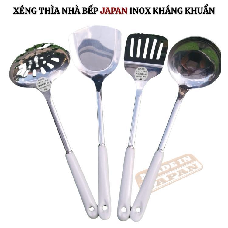 Muôi cơm xẻng chiên rán Japan Inox gốm sứ cao cấp kháng khuẩn hàng nhập bãi Japan chưa sử dụng