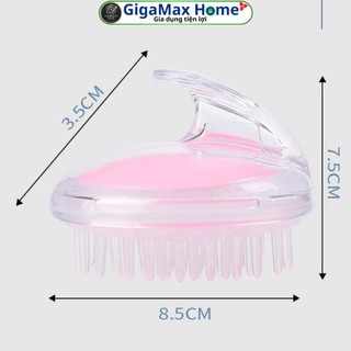 Combo 2 Lược Chải Gội Đầu Silicon Massage Da Đầu – Bông Tắm Silicon Tạo Bọt Đa Năng Hình Thỏ | GigaMax Home