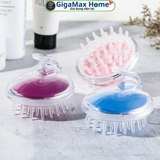 Combo 2 Lược Chải Gội Đầu Silicon Massage Da Đầu – Bông Tắm Silicon Tạo Bọt Đa Năng Hình Thỏ | GigaMax Home