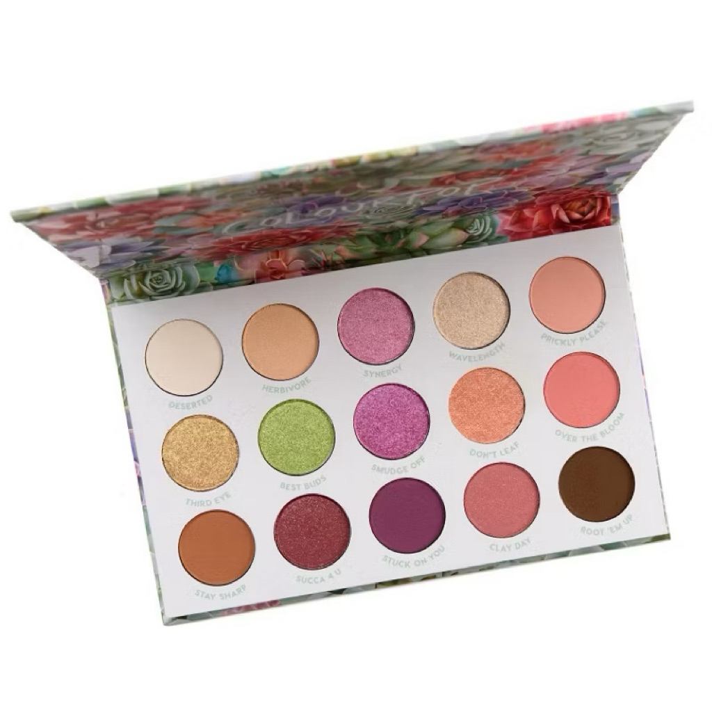Bảng mắt Color pop 9 ô, các tông màu hồng, cam. Chất màu sáp, bám dính, thời trang, trẻ trung.