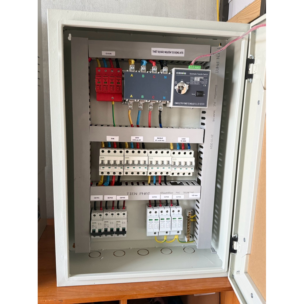 Tủ điện mặt trời GHG 3 Pha hệ 12-16KW