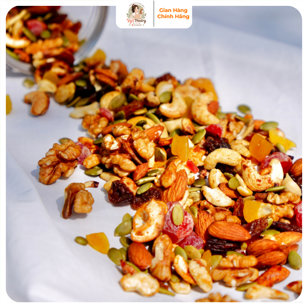 Granola Siêu Hạt Sấy Mật Ong 450g - Ngũ Cốc Healthy Ăn Sáng Dinh Dưỡng