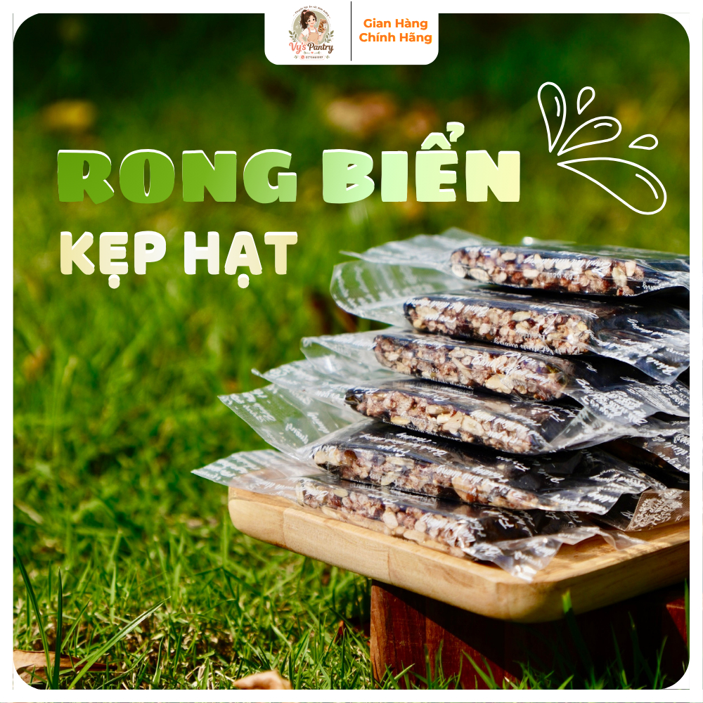 Rong Biển Kẹp Hạt Dinh Dưỡng 500g - Rong Biển Kẹp Hạnh Nhân Ăn Vặt Dinh Dưỡng
