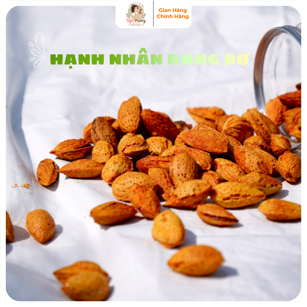 Hạnh Nhân Rang Bơ Cao Cấp 450g - Hạnh Nhân Rang Bơ Giòn Ngon Cao Cấp