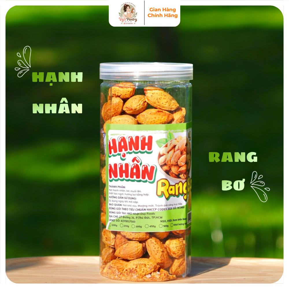 Hạnh Nhân Rang Bơ Cao Cấp 450g - Hạnh Nhân Rang Bơ Giòn Ngon Cao Cấp