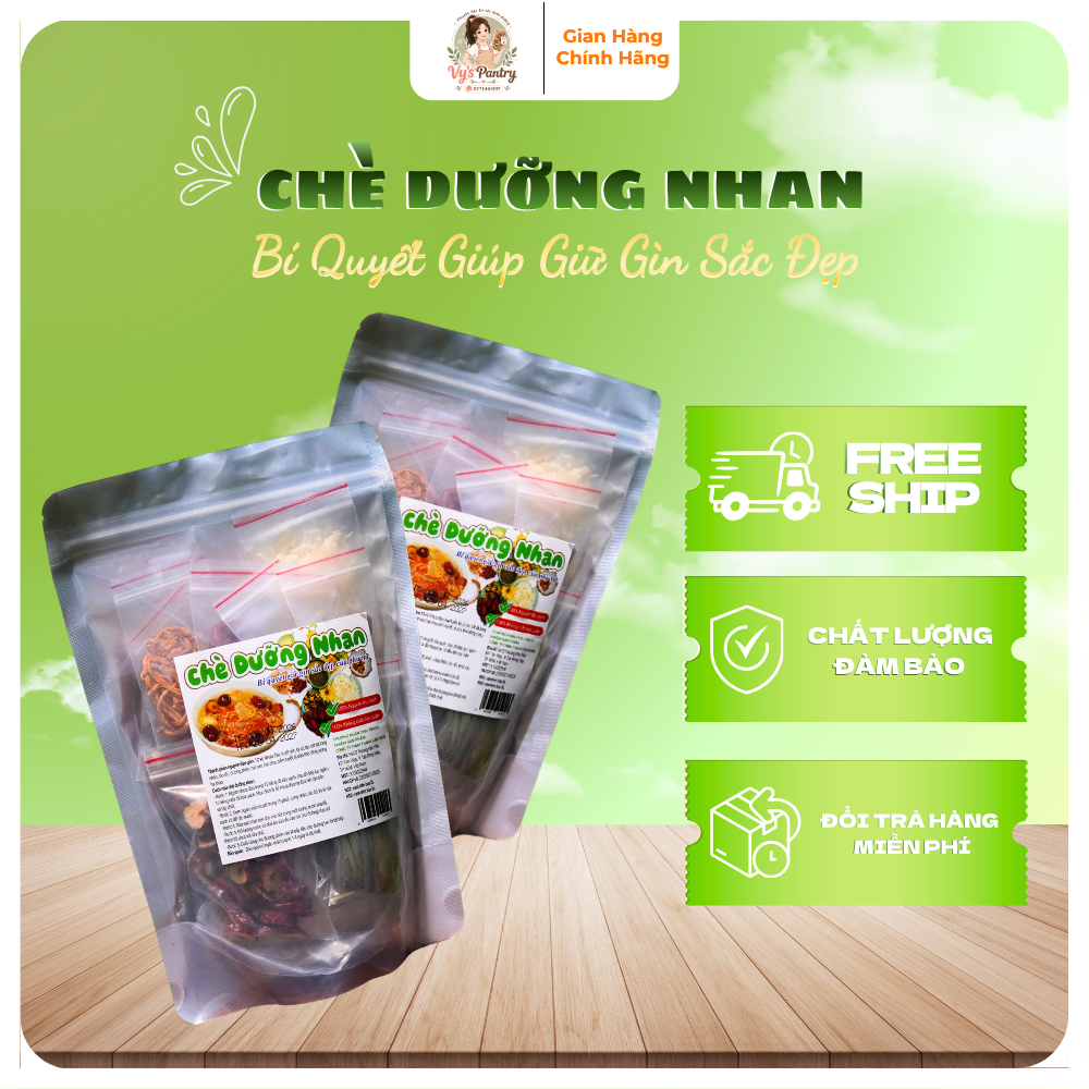 Set Chè Dưỡng Nhan 12 Vị 400g - Nguyên Liệu Nấu Chè Dưỡng Nhan