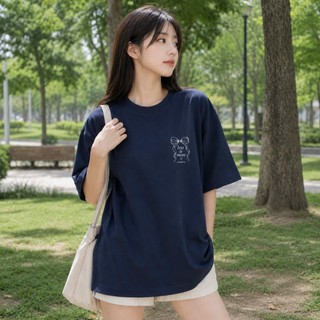 Áo Thun Oversize KONOVA Nữ Nam 100% Cotton Form Rộng In Nơ Less Is More Unisex Mềm Thoáng