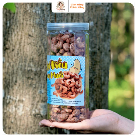 Hạt Điều Cồ Rang Muối Cao Cấp 500g - Hạt Điều Nguyên Hạt Thơm Béo Dinh Dưỡng