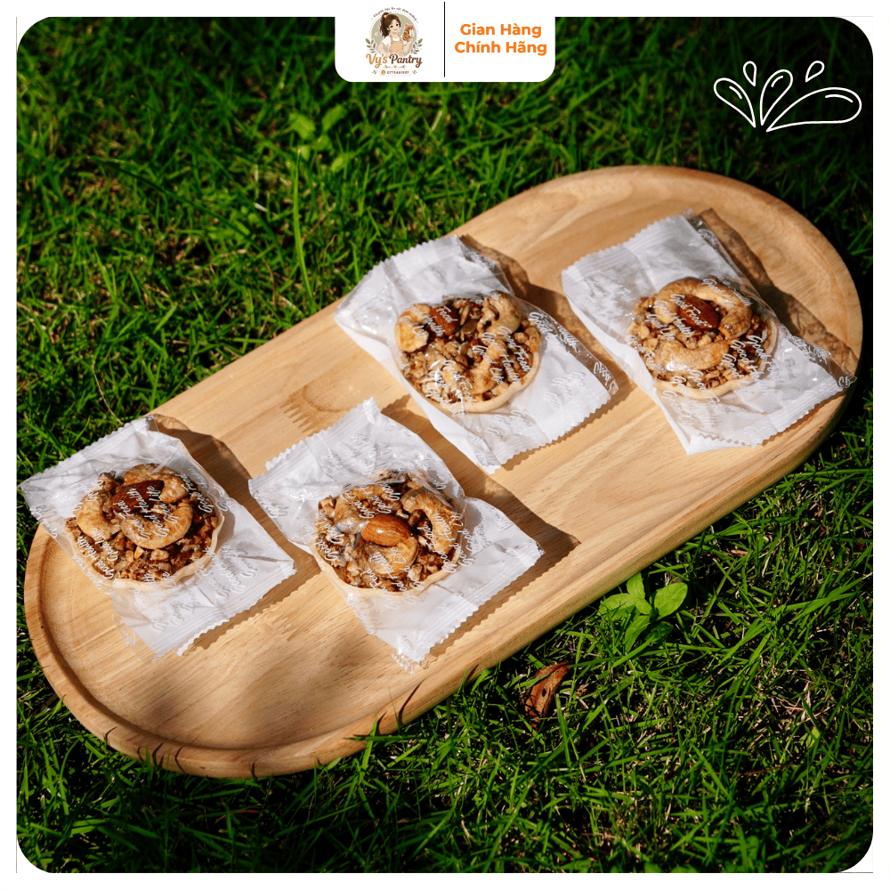 Bánh Hoa Mai Hạt Dinh Dưỡng 500g - Bánh Healthy Giòn Ngon Ăn Vặt Dinh Dưỡng