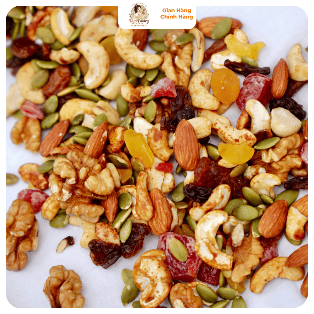Granola Siêu Hạt Sấy Mật Ong 450g - Ngũ Cốc Healthy Ăn Sáng Dinh Dưỡng