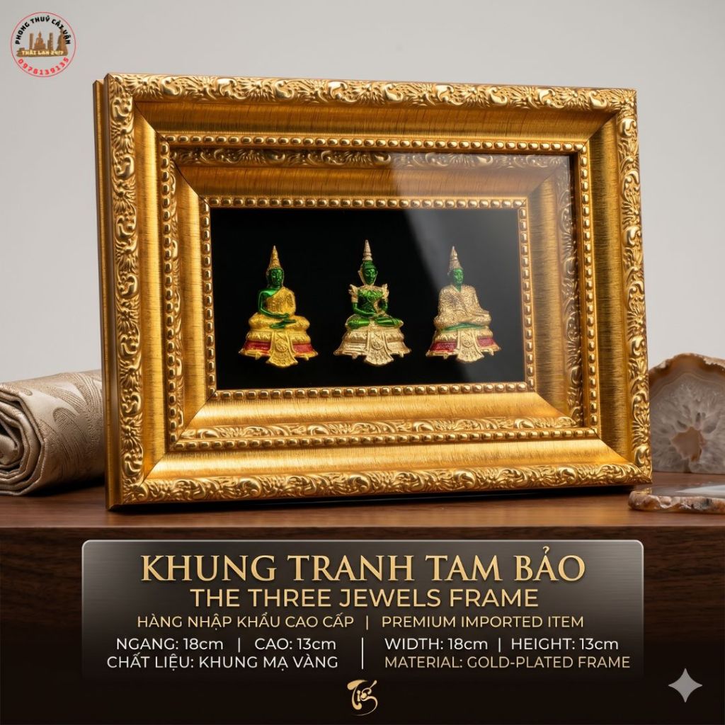 Tranh Decor Để Bàn 18x13cm Phong Cách Cổ Điển Cao Cấp