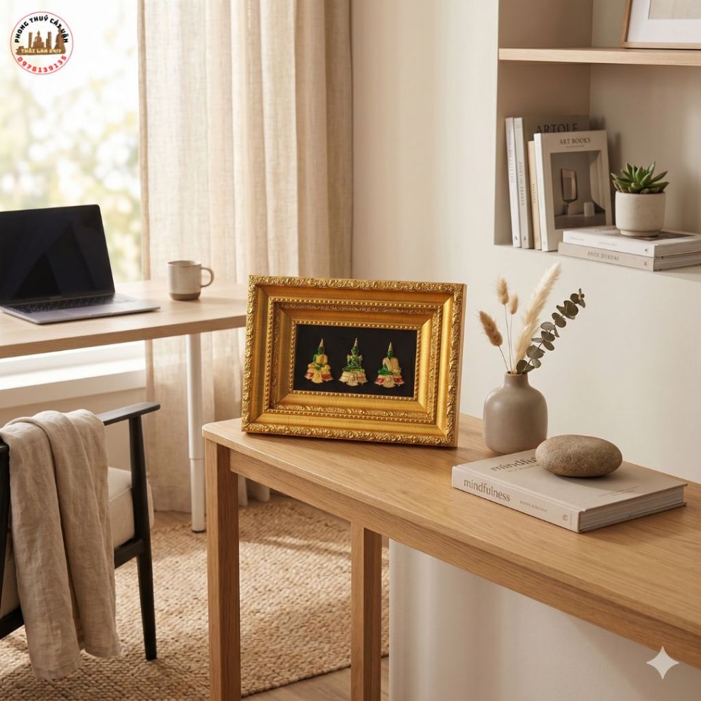 Tranh Decor Để Bàn 18x13cm Phong Cách Cổ Điển Cao Cấp