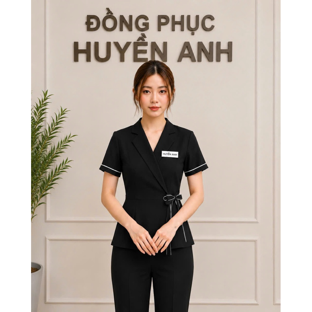Đồng phục spa,thẩm mỹ viện hàng thiết kế chất liệu cotton lạnh