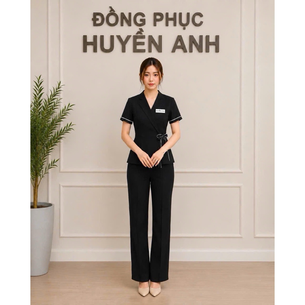 Đồng phục spa,thẩm mỹ viện hàng thiết kế chất liệu cotton lạnh