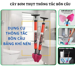 Dụng Cụ Thông Tắc Bồn Cầu cây Bơm Thụt Thông Tắc Nghẽn Tiện Dụng