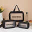 sét3 Túi Đựng Skincare Đi Du Lịch Size Lớn - Washbag Đựng Đồ Makeup Sức Chứa Khủng, Dày Dặn Cao Cấp