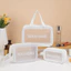 sét3 Túi Đựng Skincare Đi Du Lịch Size Lớn - Washbag Đựng Đồ Makeup Sức Chứa Khủng, Dày Dặn Cao Cấp