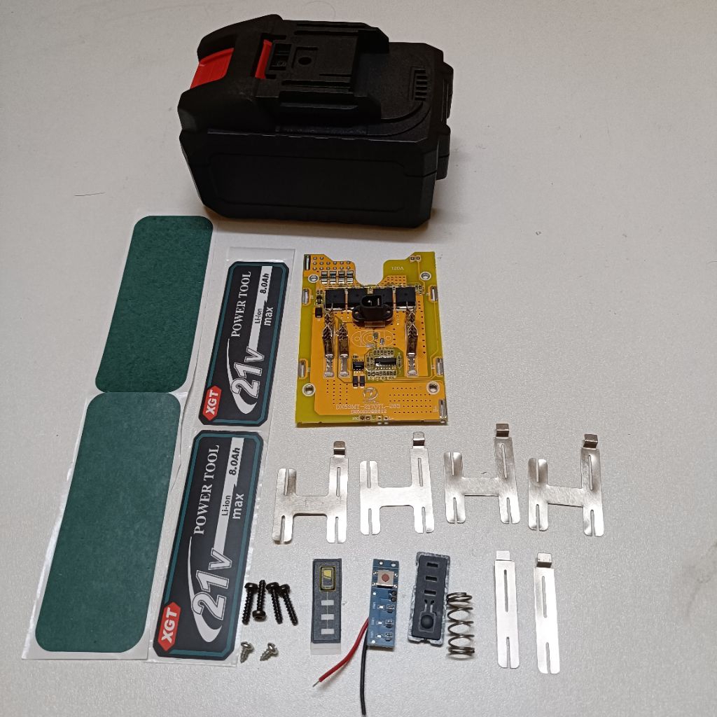 Vỏ mạch pin 21700 10 cell,15cell mạch DX xả 120A