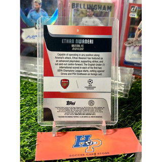Thẻ bóng đá Ethan Nwaneri Pulsar Topps Chrome UCL 2025/26