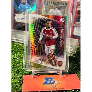 Thẻ bóng đá Ethan Nwaneri Pulsar Topps Chrome UCL 2025/26