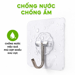 10 Miếng Dán Tường Có Móc Treo Chịu Lực GD100 - Móc Treo Dán Tường Siêu Dính Treo Chìa Khóa