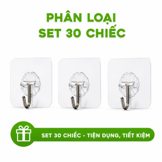 10 Miếng Dán Tường Có Móc Treo Chịu Lực GD100 - Móc Treo Dán Tường Siêu Dính Treo Chìa Khóa