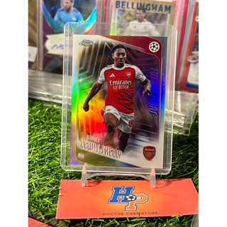 Thẻ bóng đá Lewis Skelly Refractor Topps Chrome UCL 2025/26