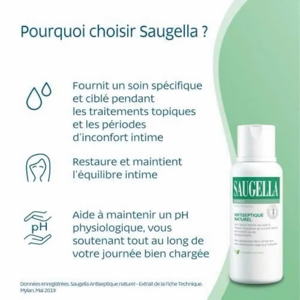 Dung Dịch Vệ Sinh Saugella Antiseptique Naturel Cho Mẹ Sau Sinh 250ml | Babymall & Care