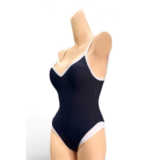 Bộ Bikini Body Viền Trắng Basic 2 Màu Đen-Xanh Hàng Loại 1 có kéo tăng đơ điều chỉnh dây sau