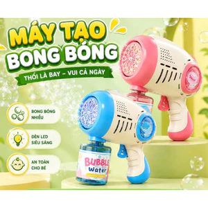 Máy Bắn Bong Bóng Xà Phòng Tự Động Súng phun bong bóng nhiều kiểu dáng cho bé tặng kèm xa phòng