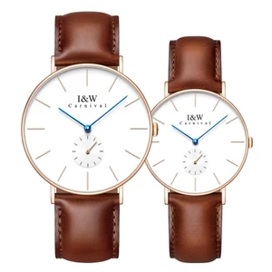 Đồng Hồ Đôi Chính Hãng I&W Carnival 8848GD Full Box Chống Nước Kính Sapphire Chống Xước(Máy Quartz )