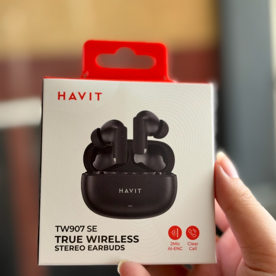 [Mới 100% - Full Box] Tai Nghe Bluetooth HAVIT TW907 SE – Âm Thanh Stereo, Mic Đàm Thoại, Cảm Ứng, Hộp Sạc Gọn Nhẹ