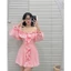 ĐẦM BÁNH BÈO TAY DÀI BÈO TẦNG KT320, ĐẦM NỮ ĐI TIỆC ĐI CHƠI | MEOINDAHOUSE