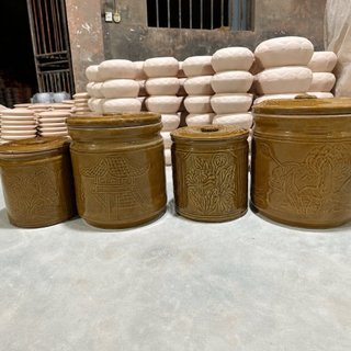 Vại Sành Muối Dưa, Muối Cà Và Hũ Đựng Gạo Cao Cấp Bát Tràng Nhiều Dung Tích 3L, 5L, 7L, 10L