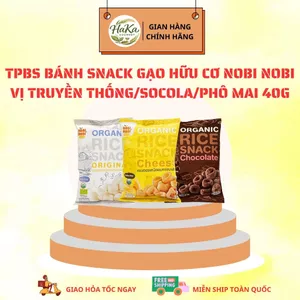 TPBS Bánh Snack Gạo Hữu Cơ Nobi Nobi Vị Truyền Thống/Socola/Phô Mai 40g