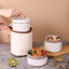 Hộp đựng cơm giữ nhiệt loại 3 tầng inox, hộp cơm văn phòng tiện lợi nhỏ gọn